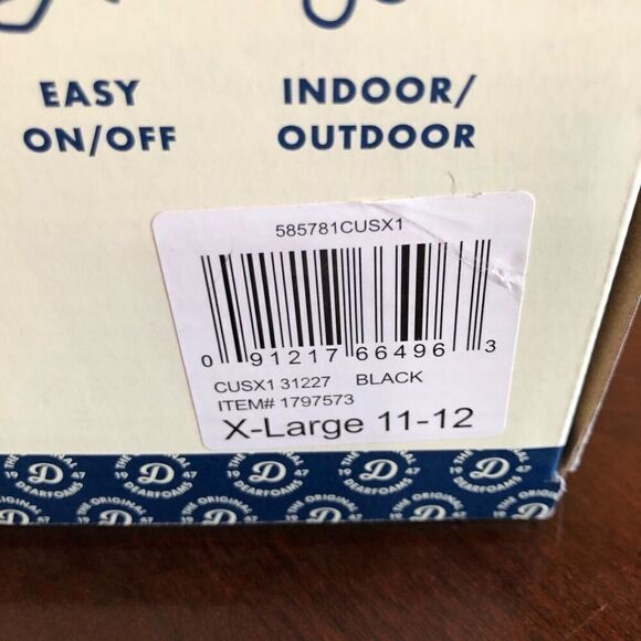 DEARFOAMS - 🎉HP🎉 NWT - Ladies Size XL (11-12) Total Comfort Slippers in Black - Picture 8 of 11